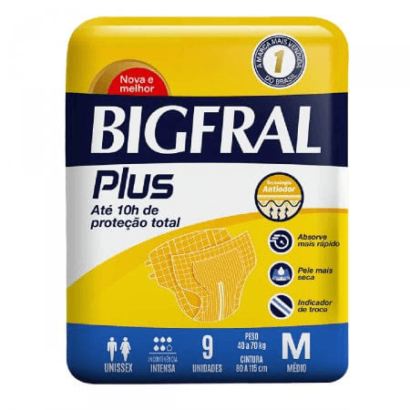 Fralda-Descartavel-Adulto-Bigfral-Plus-M-40-a-70kg-Pacote-9-Unidades