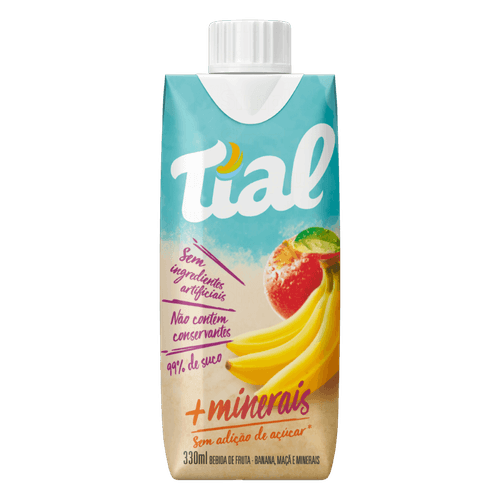 Bebida de Fruta Tial Funcional Banana com Minerais 330ml