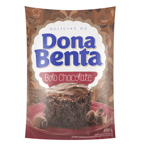 Mistura para o Preparo de Bolo Chocolate Dona Benta Sachê 450g