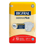 Fralda-Descartavel-para-Adulto-Bigfral-Derma-Plus-Juvenil-Pacote-10-Unidades