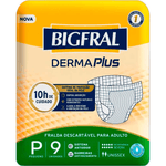 Fralda-Descartavel-Adulto-Bigfral-Derma-Plus-P-30-a-40kg-Pacote-9-Unidades