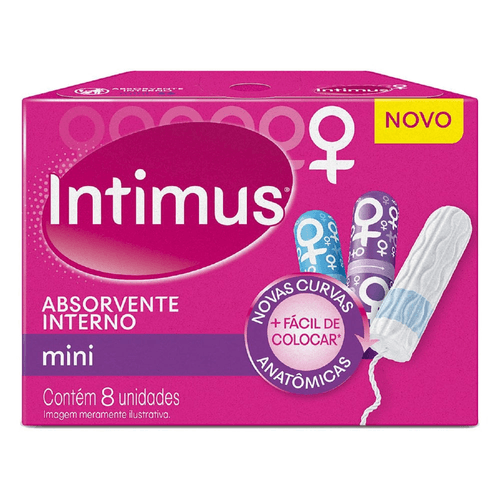 Absorvente Interno Intimus Mini Caixa 8 Unidades