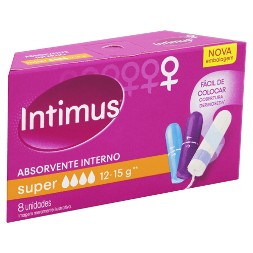 Absorvente Interno Intimus Super Caixa 8 Unidades