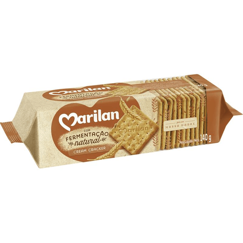 Biscoito Salgado Cream Cracker Marilan Pacote 140g