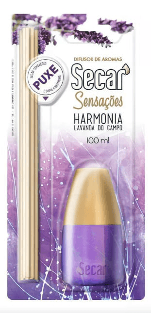 Difusor de Ambiente Harmonia Lavanda do Campo Secar Sensações Blister 100ml