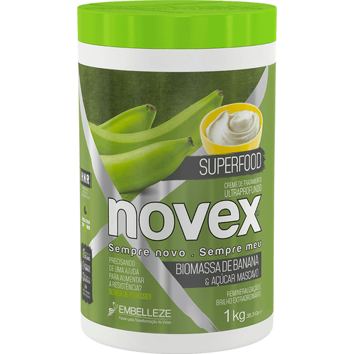 Creme de Tratamento Novex Superfood Biomassa de Banana e Açúcar Mascavo 1kg