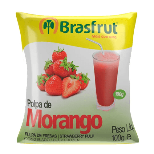 Polpa de Frutas Brasfrut Morango 100 g