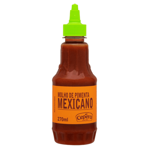 Molho de Pimenta Habanero Mexicano Sabores Cepêra Squeeze 270ml