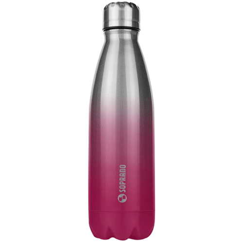 Squeeze Soprano Urbana Em Inox Rosa 600ml