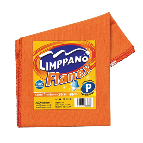 Flanela Limppano Flanex Pequena 28x48 cm Unidade