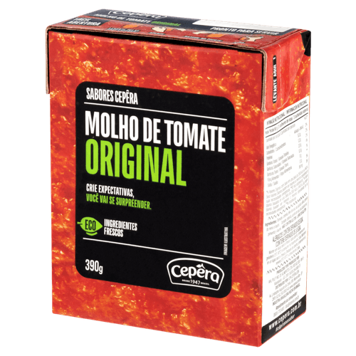 Molho de Tomate Original Sabores Cepêra Caixa 390g