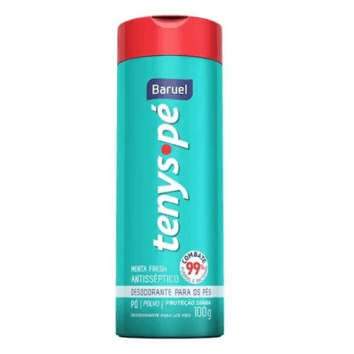 Desodorante para os Pés em Pó Antisséptico Baruel Tenys Pé Menta Fresh Frasco 100g