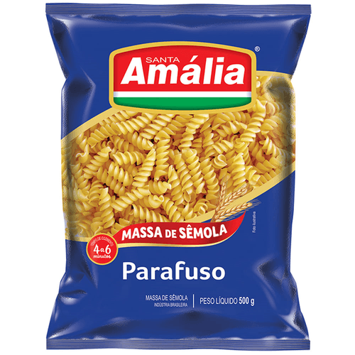 Macarrão De Sêmola Parafuso Galo Pacote 500g