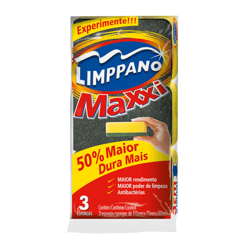 Esponja Limppano Maxxi Com 3 Unidades