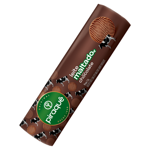 Biscoito Doce com Leite Maltado Chocolate Piraquê Pacote 132g