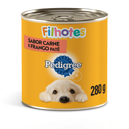 Alimento Completo e Balanceado Patê para Cães Filhotes Carne e Frango Pedigree Lata 280g