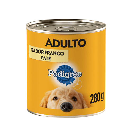 Patê para Cães Adultos Frango Pedigree Lata 280g