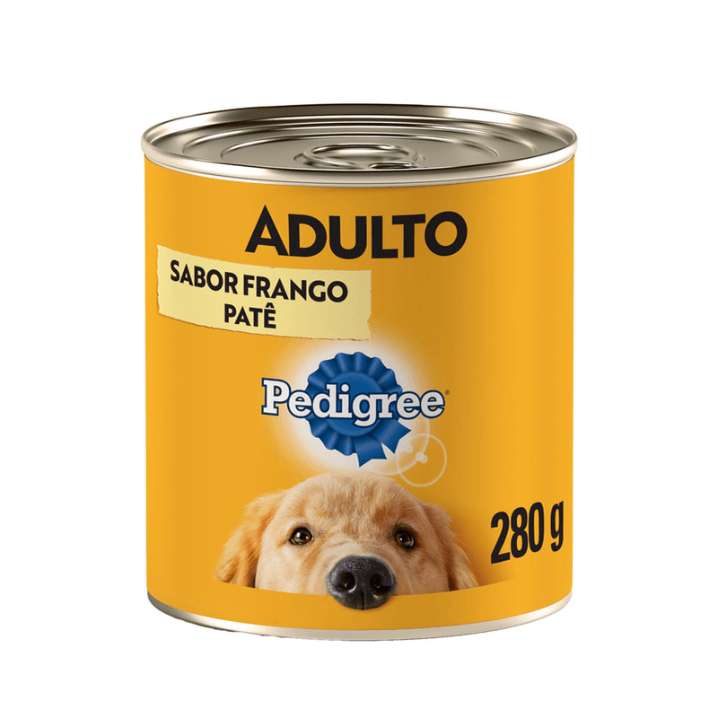 Alimento-Completo-e-Balanceado-Pate-para-Caes-Adultos-Frango-Pedigree-Lata-280g