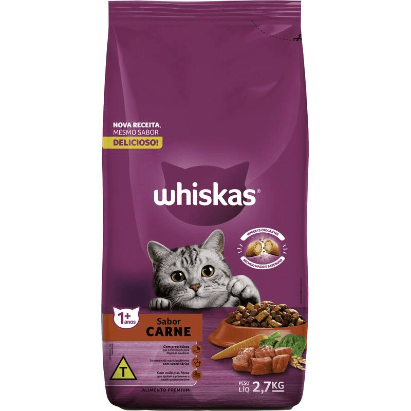 Alimento-Premium-para-Gatos-Adultos-Carne-Whiskas-Pacote-27kg