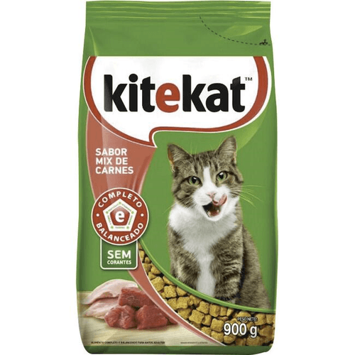 Alimento Completo e Balanceado para Gatos Adultos Mix de Carnes Kitekat Pacote 900g