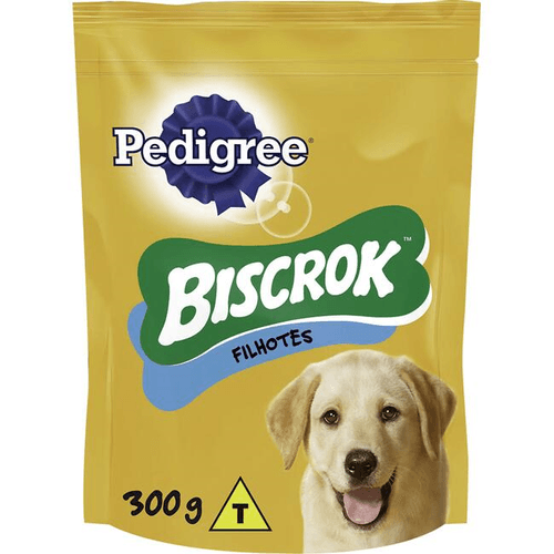 Petisco para Cães Filhotes Leite Pedigree Biscrok Pouch 300g