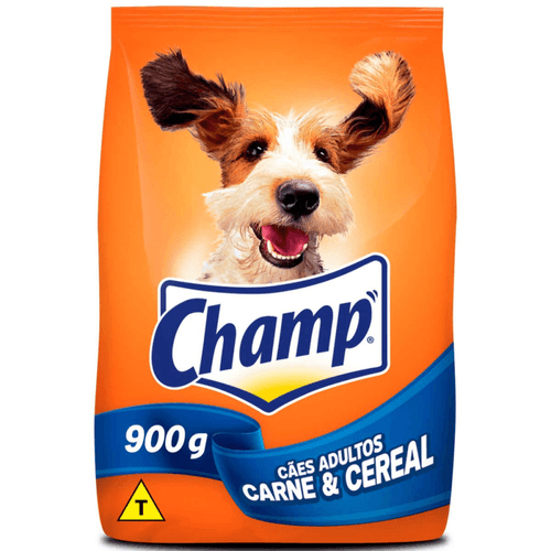 Alimento Completo para Cães Adultos Carne & Cereal Champ Pacote 900g