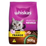 Alimento-Premium-Especial-para-Gatos-Adultos-Frango-Whiskas-Melhor-por-Natureza-Pacote-900g