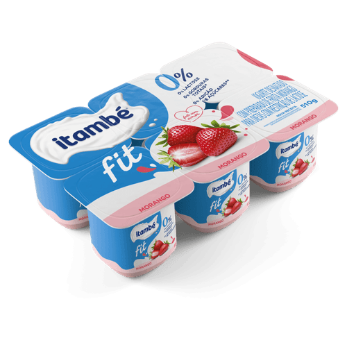 Iogurte Polpa Fit Itambé Zero Lactose Morango 540g