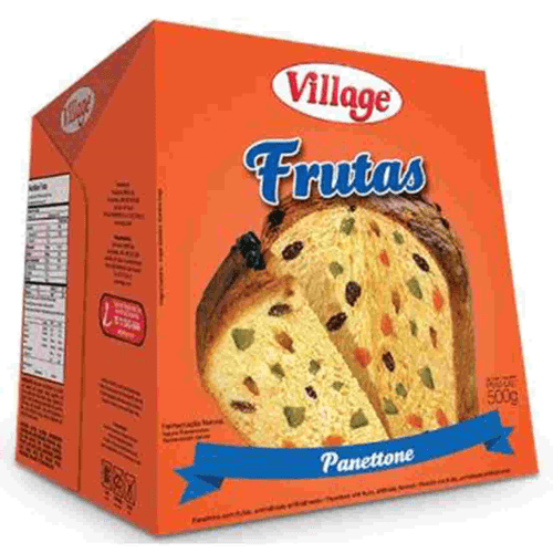 Panetone Village Frutas Caixa 500g