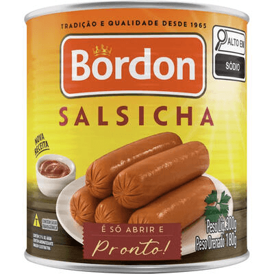 Salsicha Bordon Viena 24x | Salsichas Bordon