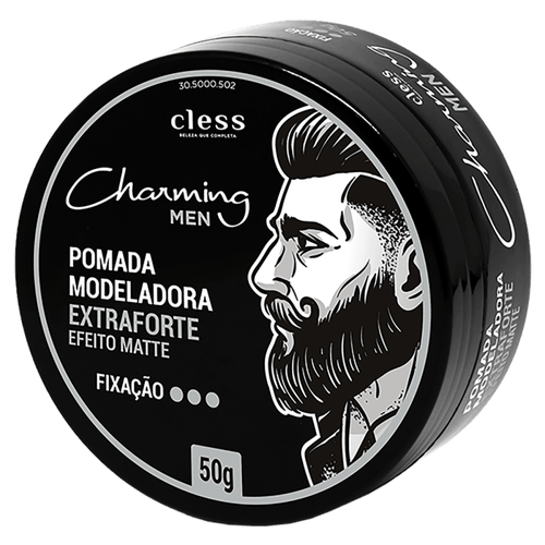 Pomada Modeladora Extraforte Efeito Matte Charming Men Pote 50g