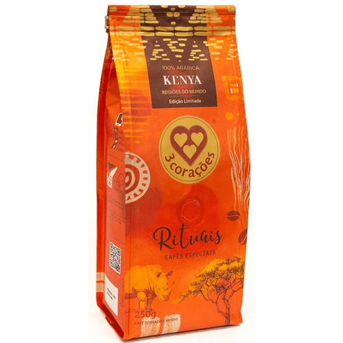 Café em Pó 100% Arábica 3 Corações Rituais Kenya 250g