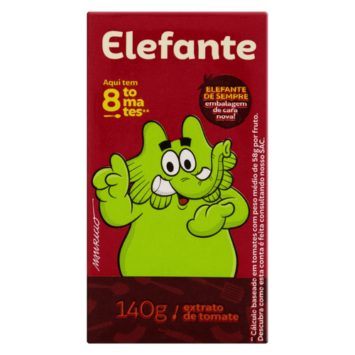 Extrato de Tomate Elefante Caixa 135g