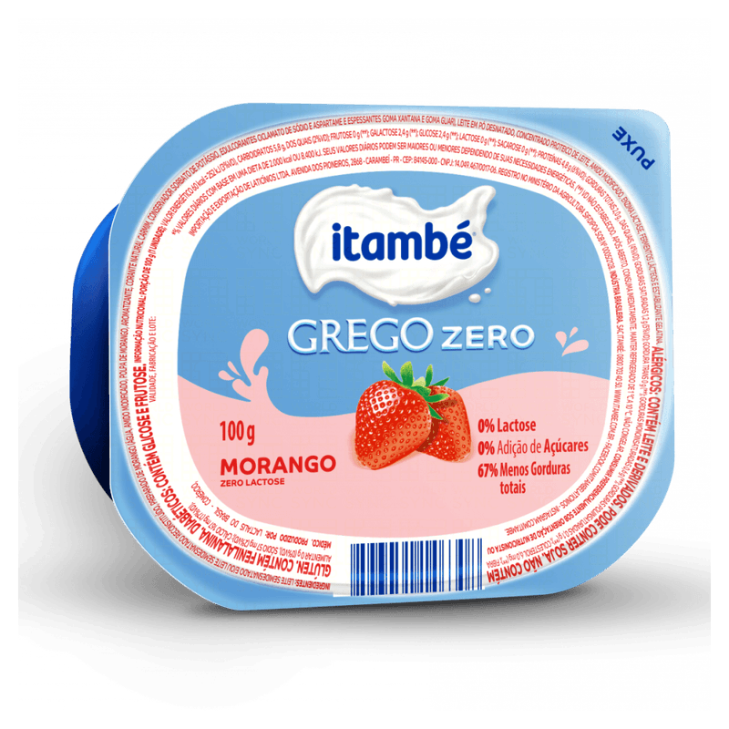 Iogurte-Grego-Morango-Zero-Lactose-sem-Adicao-de-Acucar-Itambe-Zero-Pote-100g