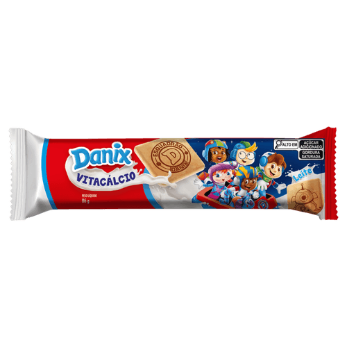 Biscoito Leite Esquadrão D Danix Pacote 86g