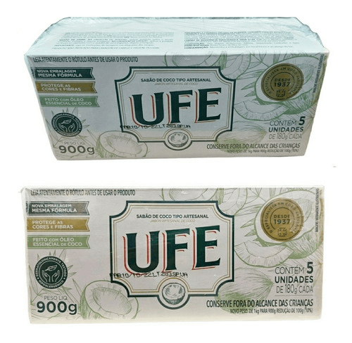 Sabão em Barra Ufe Coco 1Kg