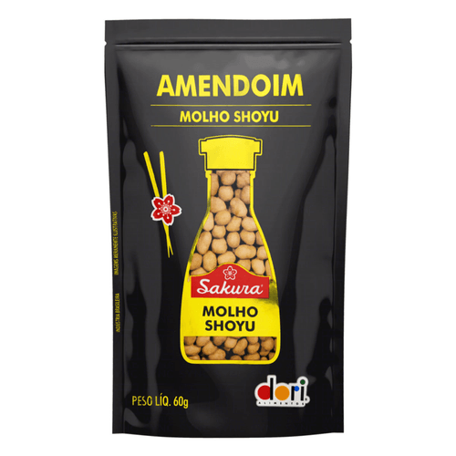 Amendoim com Molho Shoyu Sakura Dori Pouch 60g