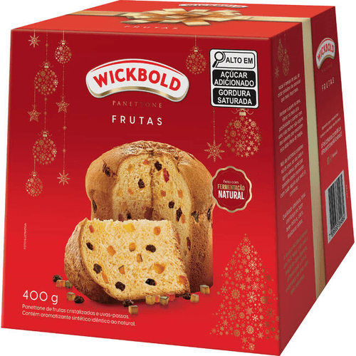 Panettone com Frutas Cristalizadas e Uvas-Passas Wickbold Caixa 400g