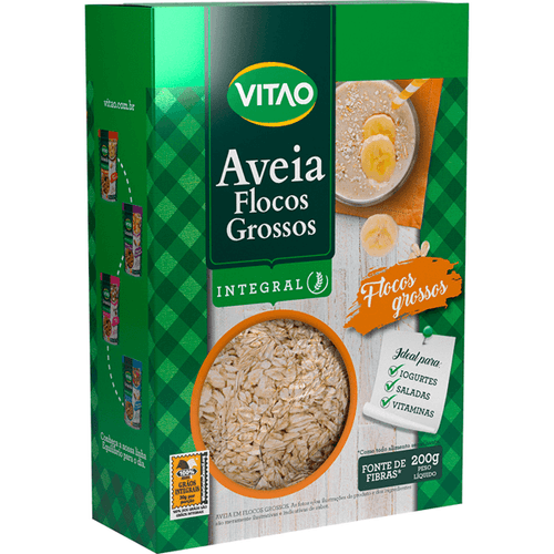 Aveia Em Flocos Grossos Vitao Caixa 200g