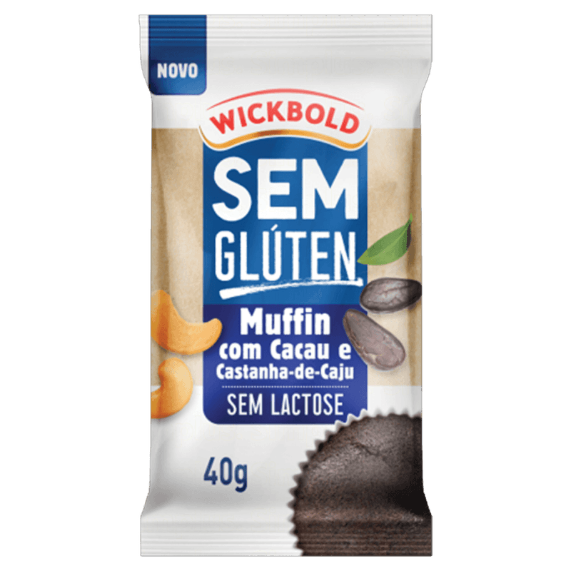 Muffin-Cacau-e-Castanha-de-Caju-sem-Gluten-Zero-Lactose-Wickbold-Pacote-40g
