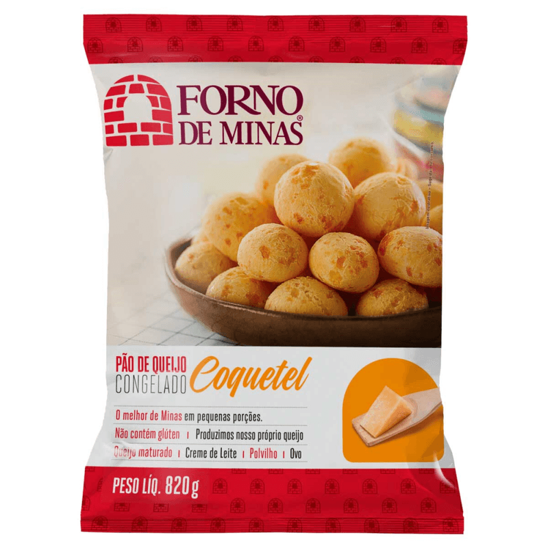 Pao-de-Queijo-Congelado-Coquetel-Forno-de-Minas-Pacote-820g