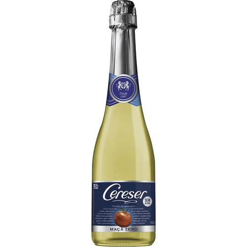 Sidra Brasileira Zero Álcool Maçã Adoçada Gaseificada  Cereser Garrafa 660ml