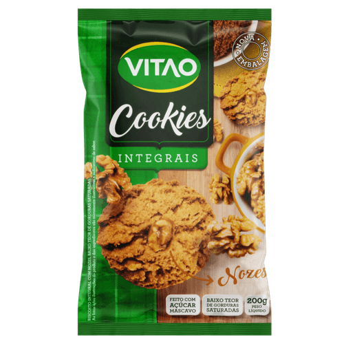 Biscoito Cookie Integral Nozes Vitao 200g