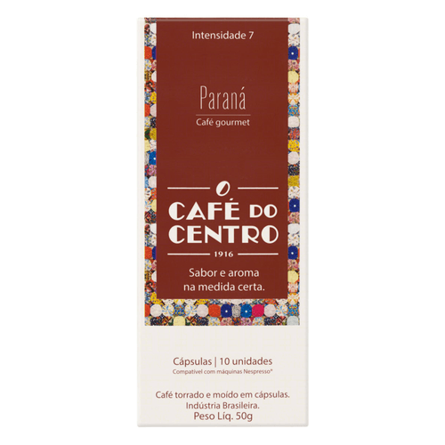 Cápsulas Café Do Centro Paraná com 10 Unidades