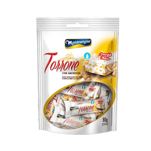 Mini Torrone com Amendoim Natal Montevérgine 80g