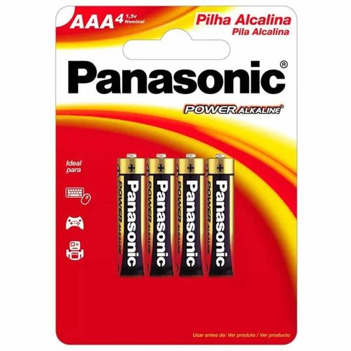Pilha Panasonic Alc Aaa 4un-Sm Palito