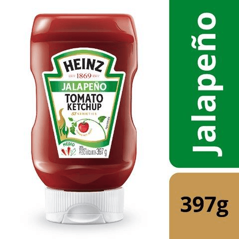 Ketchup Jalapeño Heinz Squeeze 397g