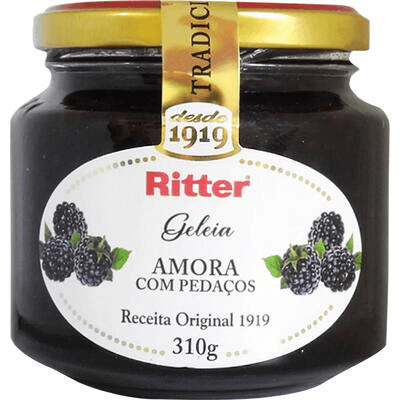 Geleia Ritter com Pedaços de Amora 310g