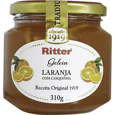 Geleia Laranja Com Casquinha Ritter Vidro 310g