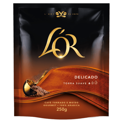 Café Torrado e Moído Delicado 100% Arábica L'or Torras Gourmet Sachê 250g